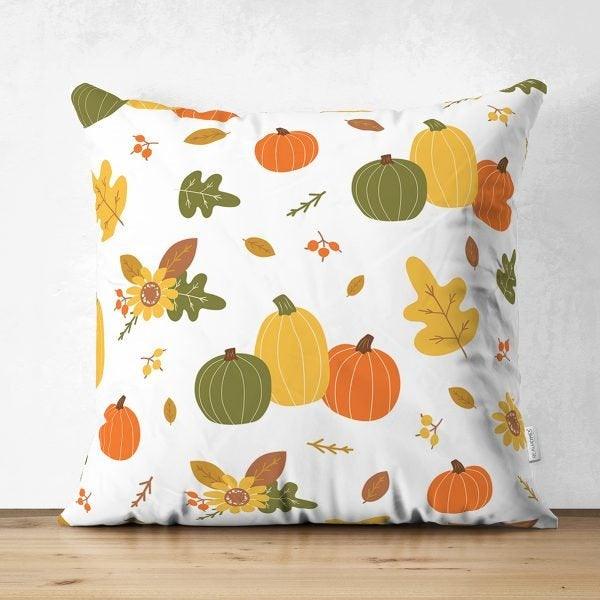 Halloween Pillow Case|Fall Trend Pillow Case|Autumn Cushion Case|Orange Pumpkin Throw Pillow|Trick or Treat Home Decor|Halloween Pillow Case