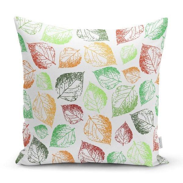 Fall Trend Pillow Cover|Autumn Cushion Case|Leaves Throw Pillow|Decorative Cushion Case|Housewarming Farmhouse Style Outdoor Pillow Case