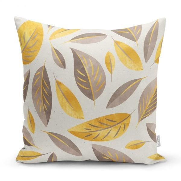 Fall Trend Pillow Cover|Autumn Cushion Case|Leaves Throw Pillow|Decorative Cushion Case|Housewarming Farmhouse Style Outdoor Pillow Case