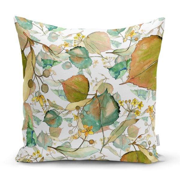 Fall Trend Pillow Cover|Autumn Cushion Case|Dry Leaves Throw Pillow|Decorative Cushion Case|Housewarming Farmhouse Style Outdoor Pillow Case