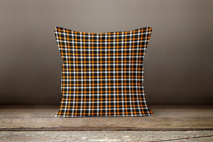 Fall Trend Pillow Cover|Autumn Cushion Case|Fall Colors Checkered Throw Pillow|Housewarming Zigzag Home Decor|Farmhouse Pillow Case Gift