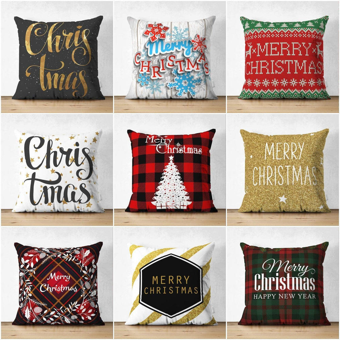 Christmas Pillow Cover|Merry Christmas Home Decor|Suede Winter Trend Pillow Case|Housewarming Xmas Gift Idea|Christmas Throw Pillow Cover