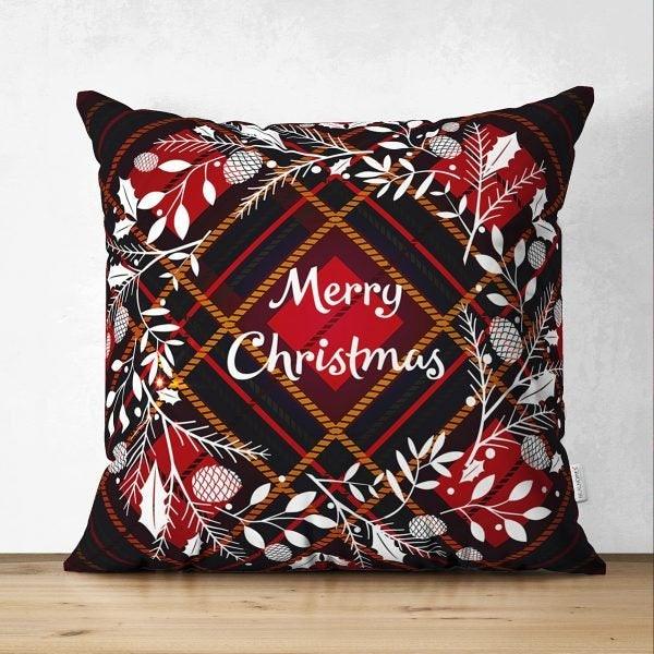 Christmas Pillow Cover|Merry Christmas Home Decor|Suede Winter Trend Pillow Case|Housewarming Xmas Gift Idea|Christmas Throw Pillow Cover