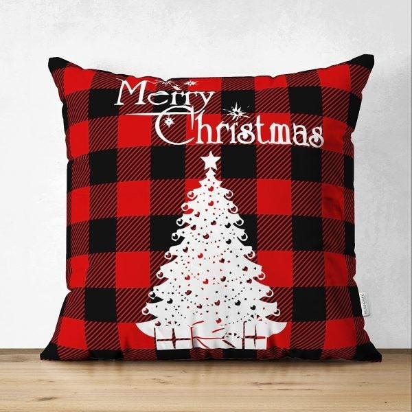 Christmas Pillow Cover|Merry Christmas Home Decor|Suede Winter Trend Pillow Case|Housewarming Xmas Gift Idea|Christmas Throw Pillow Cover