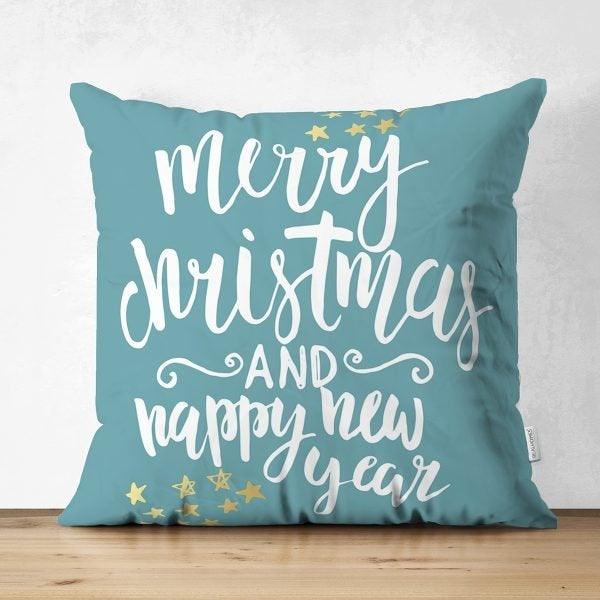 Christmas Pillow Cover|Merry Christmas Home Decor|Suede Winter Trend Pillow Case|Housewarming Xmas Gift Idea|Christmas Throw Pillow Cover