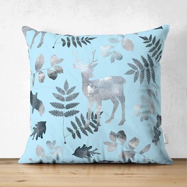 Christmas Pillow Cover|Christmas Deer Home Decor|Suede Winter Trend Pillow Case|Housewarming Xmas Gift Idea|Christmas Throw Pillow Cover