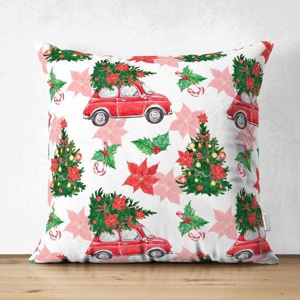 Winter Pillow Cover|Pine Tree Home Decor|Suede Winter Pillow Case|Housewarming Xmas Gift Idea|Pine Tree Throw Pillow Cover|Farmhouse Pillow