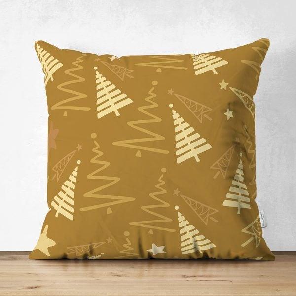 Winter Pillow Cover|Pine Tree Home Decor|Suede Winter Pillow Case|Housewarming Xmas Gift Idea|Pine Tree Throw Pillow Cover|Farmhouse Pillow