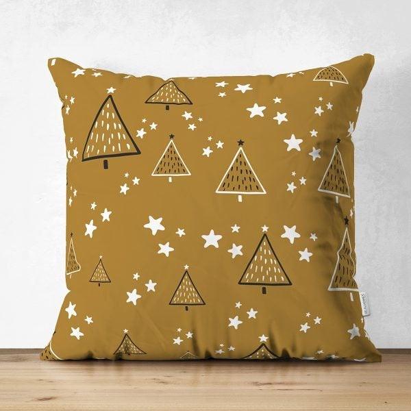 Winter Pillow Cover|Pine Tree Home Decor|Suede Winter Pillow Case|Housewarming Xmas Gift Idea|Pine Tree Throw Pillow Cover|Farmhouse Pillow