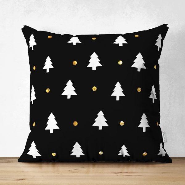 Winter Pillow Cover|Pine Tree Home Decor|Suede Winter Pillow Case|Housewarming Xmas Gift Idea|Pine Tree Throw Pillow Cover|Farmhouse Pillow