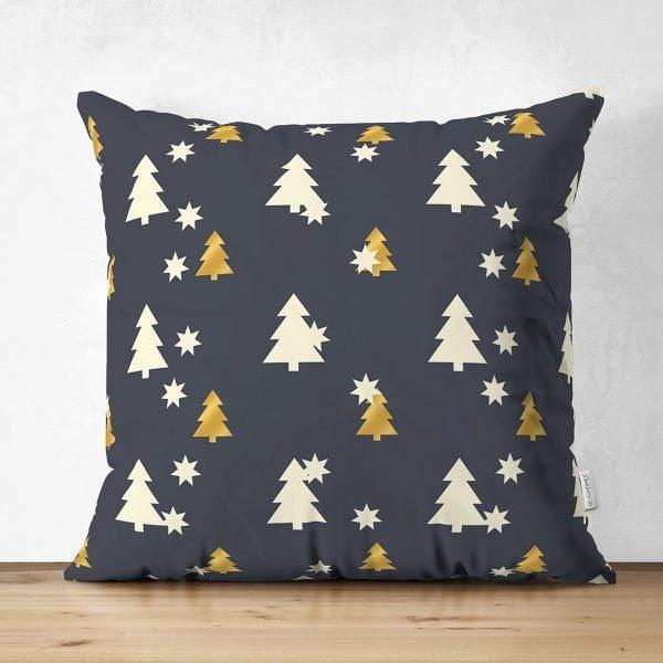 Winter Pillow Cover|Pine Tree Home Decor|Suede Winter Pillow Case|Housewarming Xmas Gift Idea|Pine Tree Throw Pillow Cover|Farmhouse Pillow