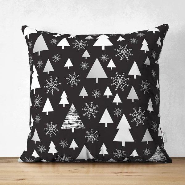 Winter Pillow Cover|Pine Tree Home Decor|Suede Winter Pillow Case|Housewarming Xmas Gift Idea|Pine Tree Throw Pillow Cover|Farmhouse Pillow