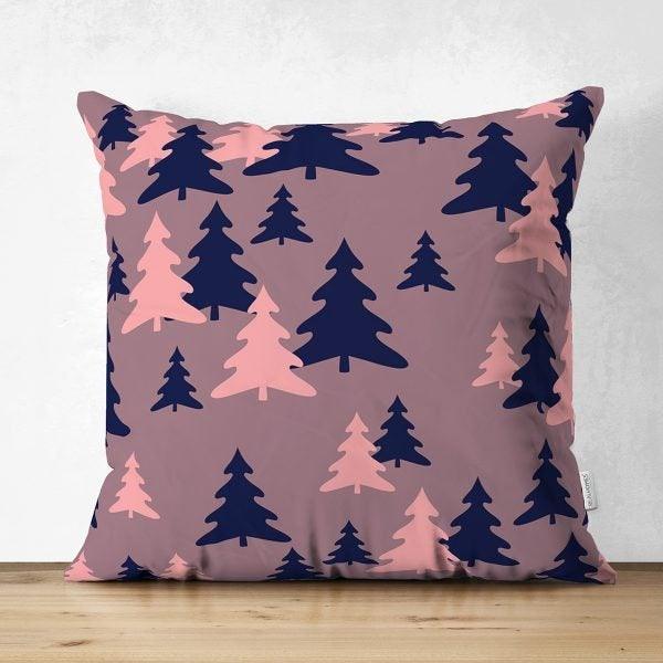 Winter Pillow Cover|Pine Tree Home Decor|Suede Winter Pillow Case|Housewarming Xmas Gift Idea|Pine Tree Throw Pillow Cover|Farmhouse Pillow