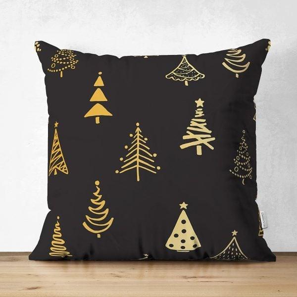 Winter Pillow Cover|Pine Tree Home Decor|Suede Winter Pillow Case|Housewarming Xmas Gift Idea|Pine Tree Throw Pillow Cover|Farmhouse Pillow