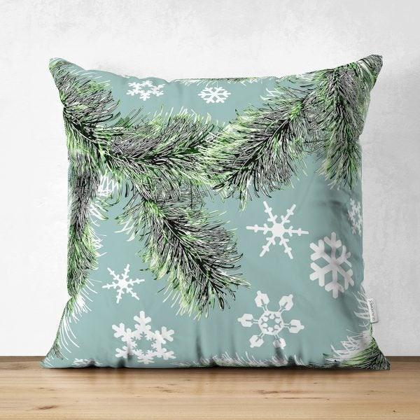 Snowflake Pillow Cover|Winter Home Decor|Suede Winter Cushion Case|Housewarming Gift|Decorative Snowflake Throw Pillow Top|Farmhouse Pillow