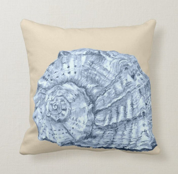 Beach House Pillow Case|Seashells Pillow Cover|Decorative Nautical Cushions|Coastal Throw Pillow|Octopus Home Decor|Starfish Pillow Cover