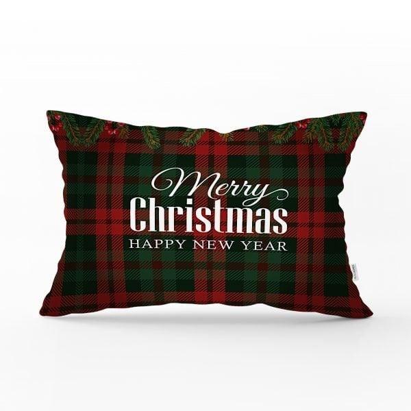 Christmas Pillow Cover|Merry Christmas Home Decor|Rectangle Winter Trend Pillow Case|Housewarming Xmas Gift Idea|Christmas Throw Pillow