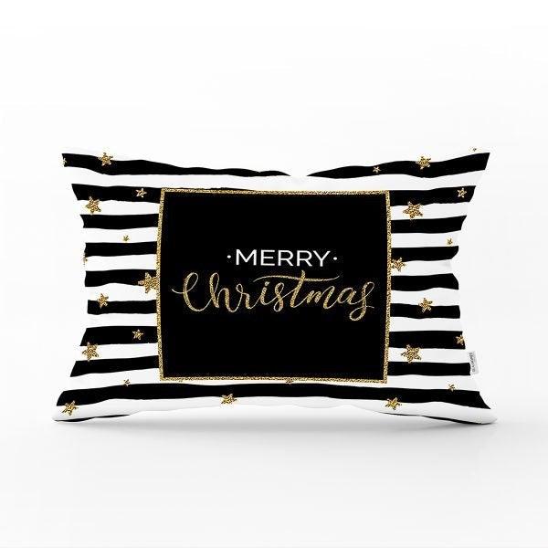 Christmas Pillow Cover|Merry Christmas Home Decor|Rectangle Winter Trend Pillow Case|Housewarming Xmas Gift Idea|Christmas Throw Pillow