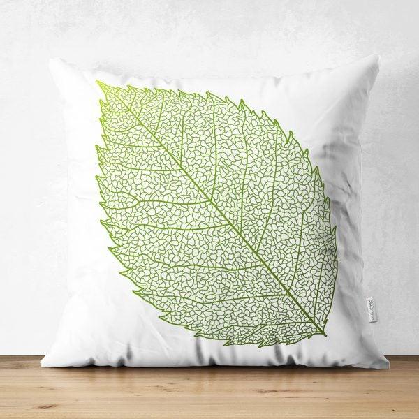 Fall Trend Pillow Cover|Suede Autumn Cushion Case|Pale Color Leaves Throw Pillow|Decorative Pillow Case|Farmhouse Thanksgiving Pillow Cover