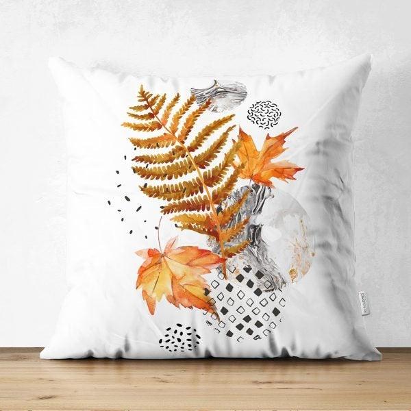 Fall Trend Pillow Cover|Suede Autumn Cushion Case|Dry Leaves Throw Pillow|Decorative Pillow Case|Housewarming Farmhouse Thanksgiving Pillow