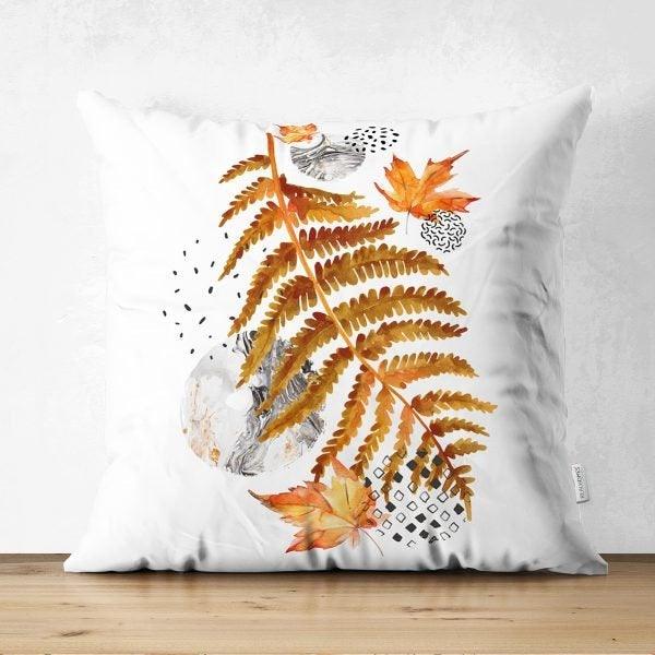 Fall Trend Pillow Cover|Suede Autumn Cushion Case|Dry Leaves Throw Pillow|Decorative Pillow Case|Housewarming Farmhouse Thanksgiving Pillow