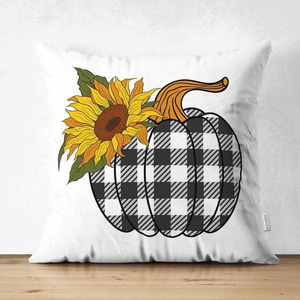 Fall Trend Pillow Cover|Suede Pumpkin Cushion Case|Sunflower Throw Pillow|Decorative Pillow Case|Housewarming Farmhouse Thanksgiving Pillow