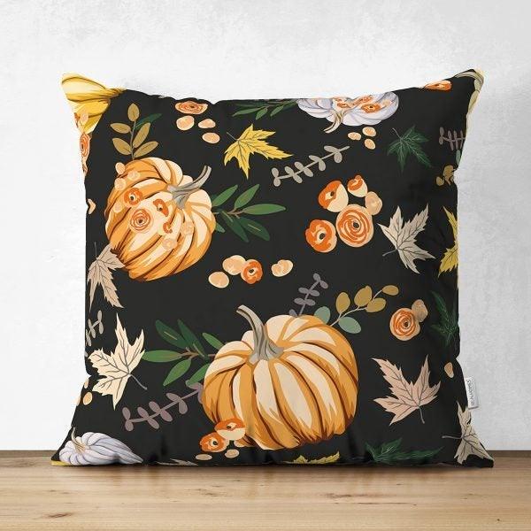 Halloween Pillow Case|Fall Trend Pillow Case|Autumn Cushion Case|Orange Pumpkin Throw Pillow|Trick or Treat Home Decor|Halloween Pillow Case