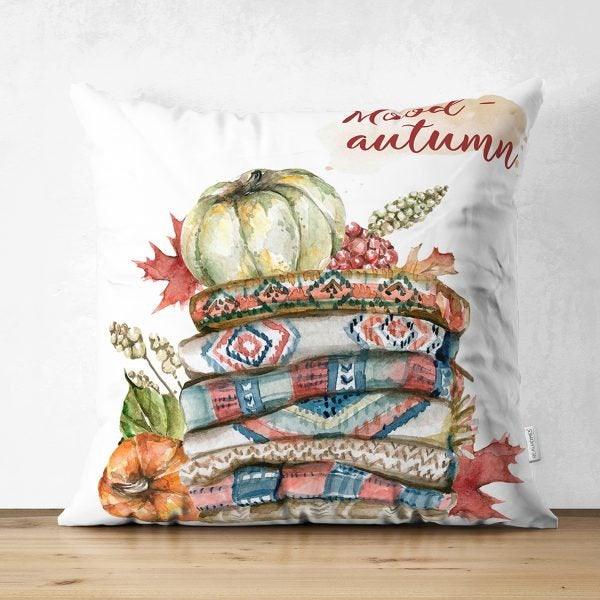 Pumpkin Pillow Cover|Fall Trend Suede Cushion Case|Floral Orange Pumpkin Throw Pillow|Decorative Pillow Case|Farmhouse Thanksgiving Pillow