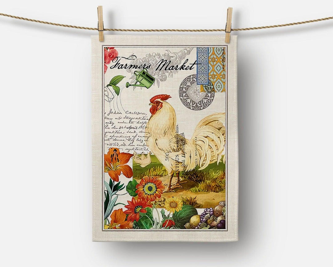 Fall Trend Kitchen Towel|Floral Bird Dish Towel|Pumpkin Print Hand Towel|Decorative Tea Towel|Rooster Tea Towel|Autumn Trend Hand Towel