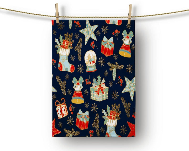 Christmas Kitchen Towel|Cute Snowman Dish Towel|Xmas Deer Print Hand Towel|Decorative Hand Towel|Xmas Cookies Tea Towel|Xmas Hand Towel