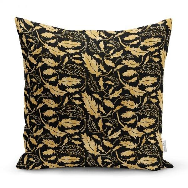 Fall Trend Pillow Cover|Autumn Cushion Case|Dry Leaves Throw Pillow|Decorative Cushion Case|Housewarming Farmhouse Style Outdoor Pillow Case