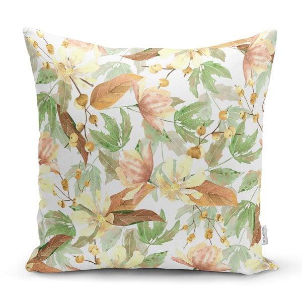 Fall Trend Pillow Cover|Autumn Cushion Case|Leaves Throw Pillow|Decorative Cushion Case|Housewarming Farmhouse Style Outdoor Pillow Case