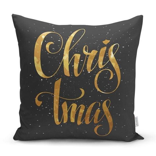 Christmas Pillow Cover|Merry Christmas Home Decor|Winter Trend Lumbar Pillow Case|Housewarming Xmas Gift Idea|Christmas Throw Pillow Cover