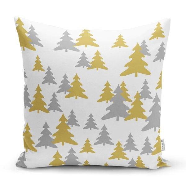 Pine Tree Pillow Cover|Christmas Tree Home Decor|Winter Trend Cushion Cover|Housewarming Xmas Gift Idea|Christmas Tree Throw Pillow Cover