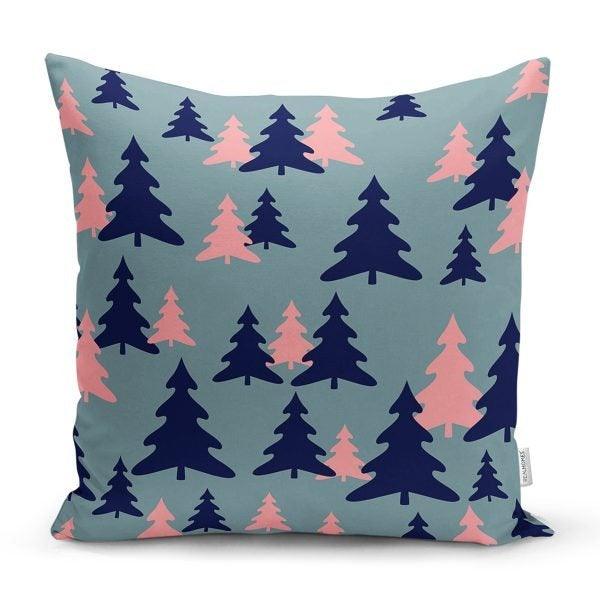 Pine Tree Pillow Cover|Christmas Tree Home Decor|Winter Trend Cushion Cover|Housewarming Xmas Gift Idea|Christmas Tree Throw Pillow Cover