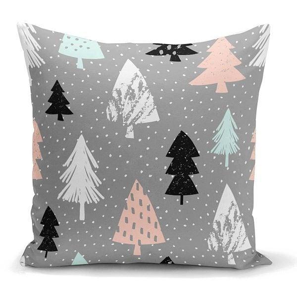 Pine Tree Pillow Cover|Christmas Tree Home Decor|Winter Trend Cushion Cover|Housewarming Xmas Gift Idea|Christmas Tree Throw Pillow Cover