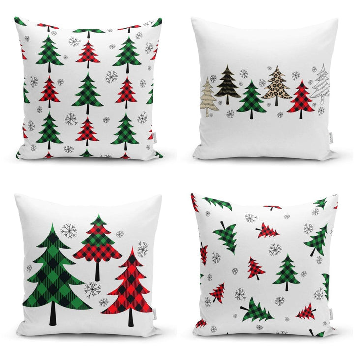 Christmas Pillow Cover|Christmas Tree Home Decor|Winter Trend Cushion Cover|Housewarming Xmas Gift Idea|Christmas Tree Throw Pillow Cover