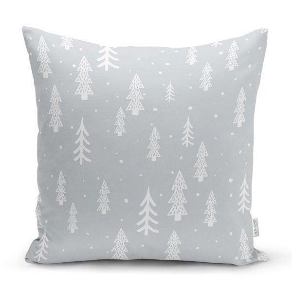 Pine Tree Pillow Cover|Christmas Tree Home Decor|Winter Trend Cushion Cover|Housewarming Xmas Gift Idea|Christmas Tree Throw Pillow Cover