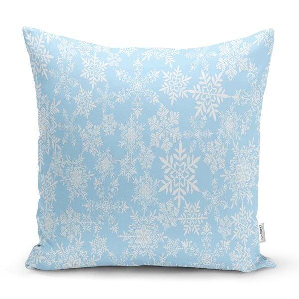 Snowflake Pillow Cover|Christmas Home Decor|Winter Trend Cushion Cover|Housewarming Xmas Gift Idea|Geometric Christmas Throw Pillow Cover