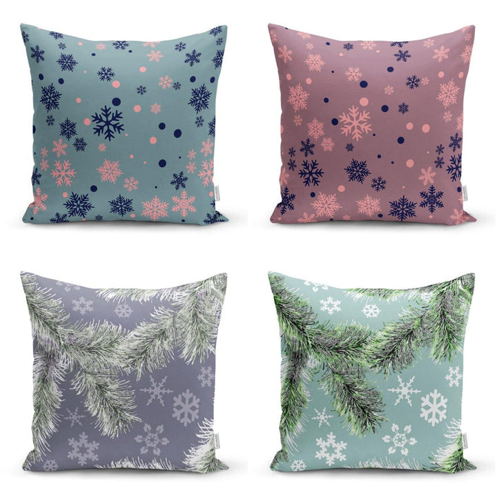 Snowflake Pillow Cover|Christmas Home Decor|Winter Trend Cushion Cover|Housewarming Xmas Gift Idea|Geometric Christmas Throw Pillow Cover