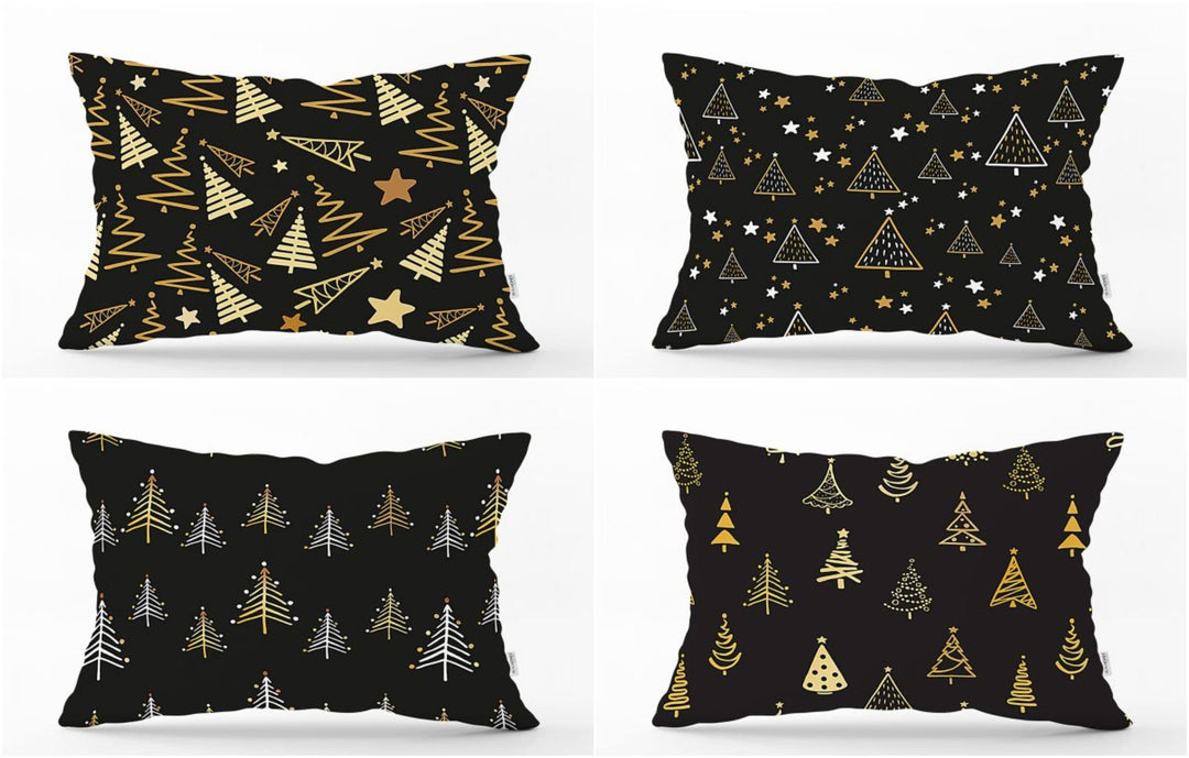 Winter Trend Pillow Cover|Christmas Tree Home Decor|Rectangle Winter Pillow Top|Housewarming Xmas Gift Idea|Pine Tree Throw Pillow Cover