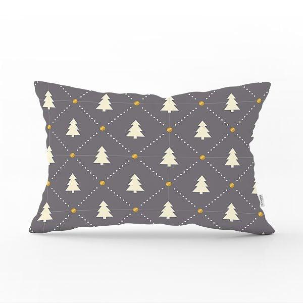 Winter Trend Pillow Cover|Christmas Tree Home Decor|Rectangle Winter Pillow Top|Housewarming Xmas Gift Idea|Pine Tree Throw Pillow Cover