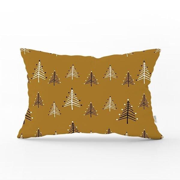 Winter Trend Pillow Cover|Christmas Tree Home Decor|Rectangle Winter Pillow Top|Housewarming Xmas Gift Idea|Pine Tree Throw Pillow Cover