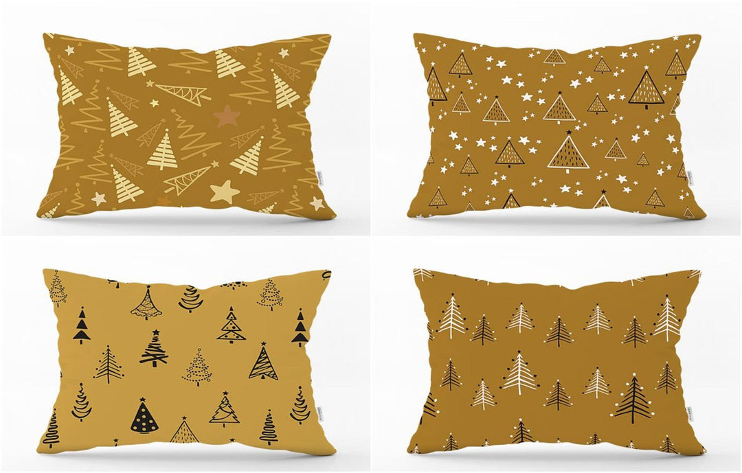 Winter Trend Pillow Cover|Christmas Tree Home Decor|Rectangle Winter Pillow Top|Housewarming Xmas Gift Idea|Pine Tree Throw Pillow Cover