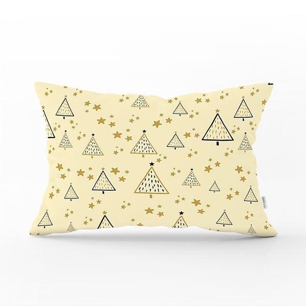 Winter Trend Pillow Cover|Christmas Tree Home Decor|Rectangle Winter Pillow Top|Housewarming Xmas Gift Idea|Pine Tree Throw Pillow Cover