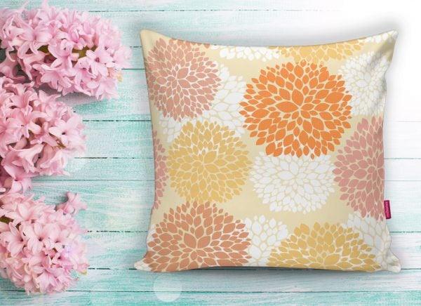 Fall Trend Pillow Cover|Autumn Cushion Case|Dry Leaves Throw Pillow|Floral Pumpkin Pillow Top|Housewarming Farmhouse Outdoor Throw Pillow