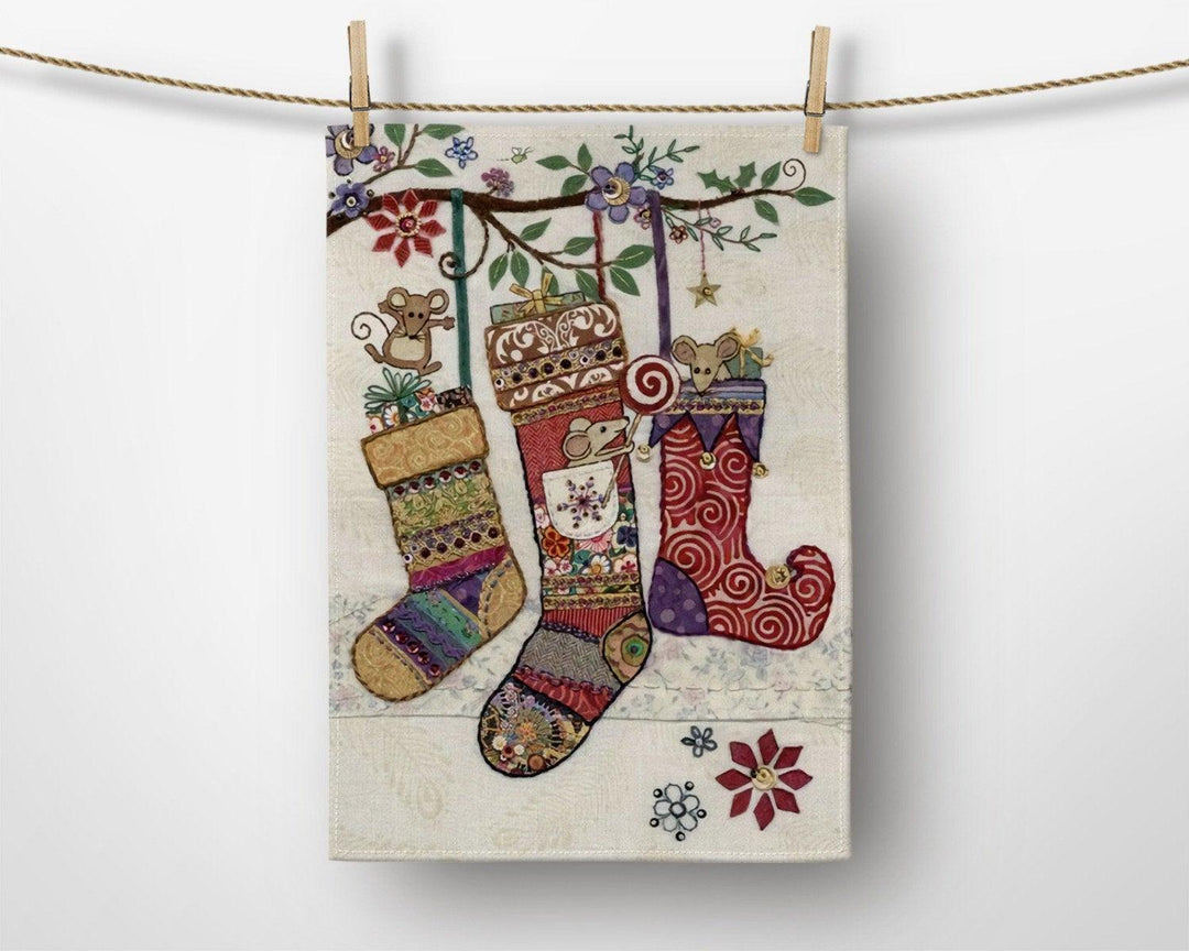 Christmas Kitchen Towel|Christmas Ornaments Dish Towel|Xmas Candies Hand Towel|Decorative Hand Towel|Winter Trend Tea Towel|Xmas Socks Towel