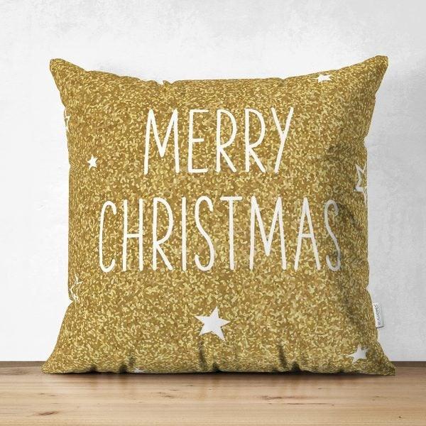 Christmas Pillow Cover|Merry Christmas Home Decor|Suede Winter Trend Pillow Case|Housewarming Xmas Gift Idea|Christmas Throw Pillow Cover