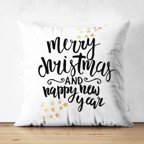 Christmas Pillow Cover|Merry Christmas Home Decor|Suede Winter Trend Pillow Case|Housewarming Xmas Gift Idea|Christmas Throw Pillow Cover