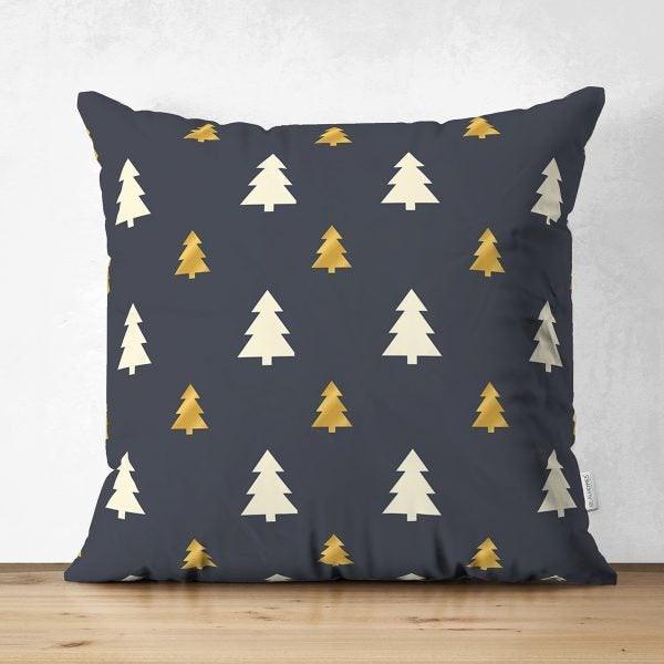 Winter Pillow Cover|Pine Tree Home Decor|Suede Winter Pillow Case|Housewarming Xmas Gift Idea|Pine Tree Throw Pillow Cover|Farmhouse Pillow